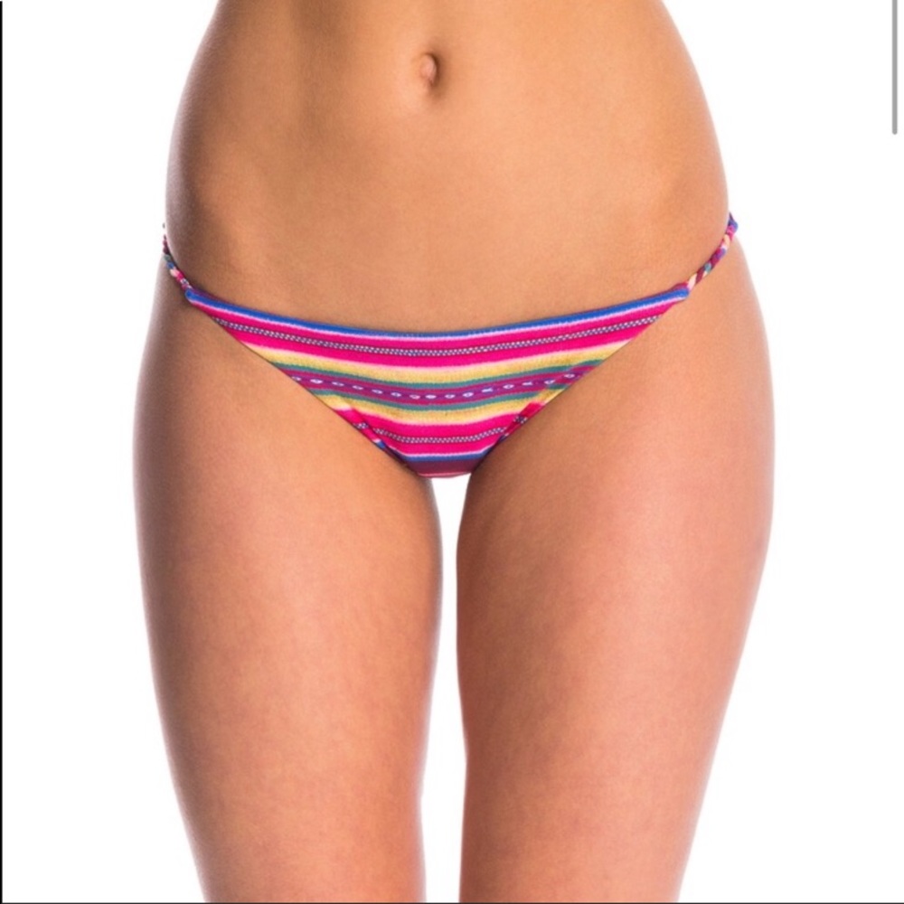 Billabong multicolor striped bikini bottoms